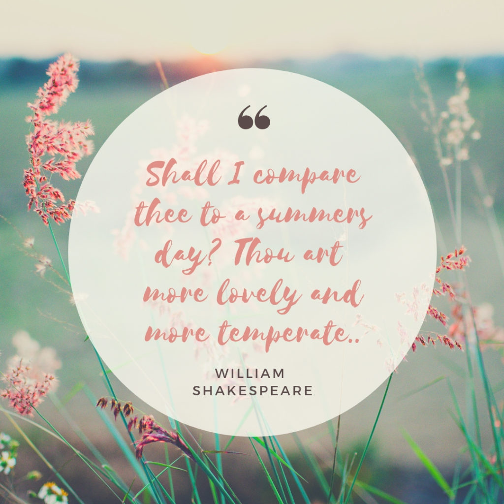 Romantic William Shakespeare Quote
